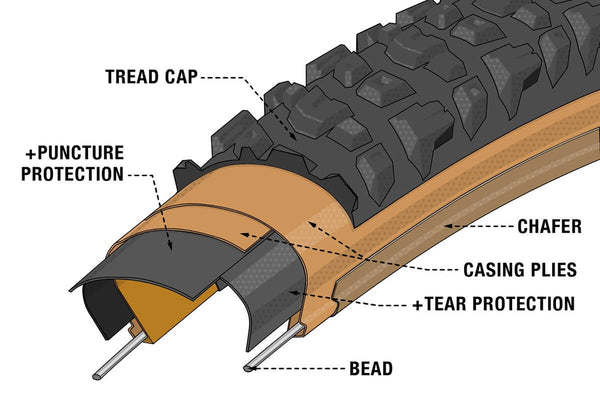 Teravail Durable tire cross section illustrated diagram