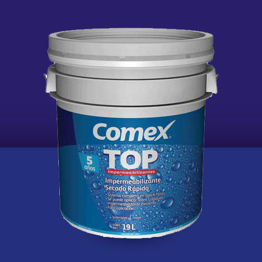 Impermeabilizante Top 5 años Secado Rápido® | Comex | Pintacomex
