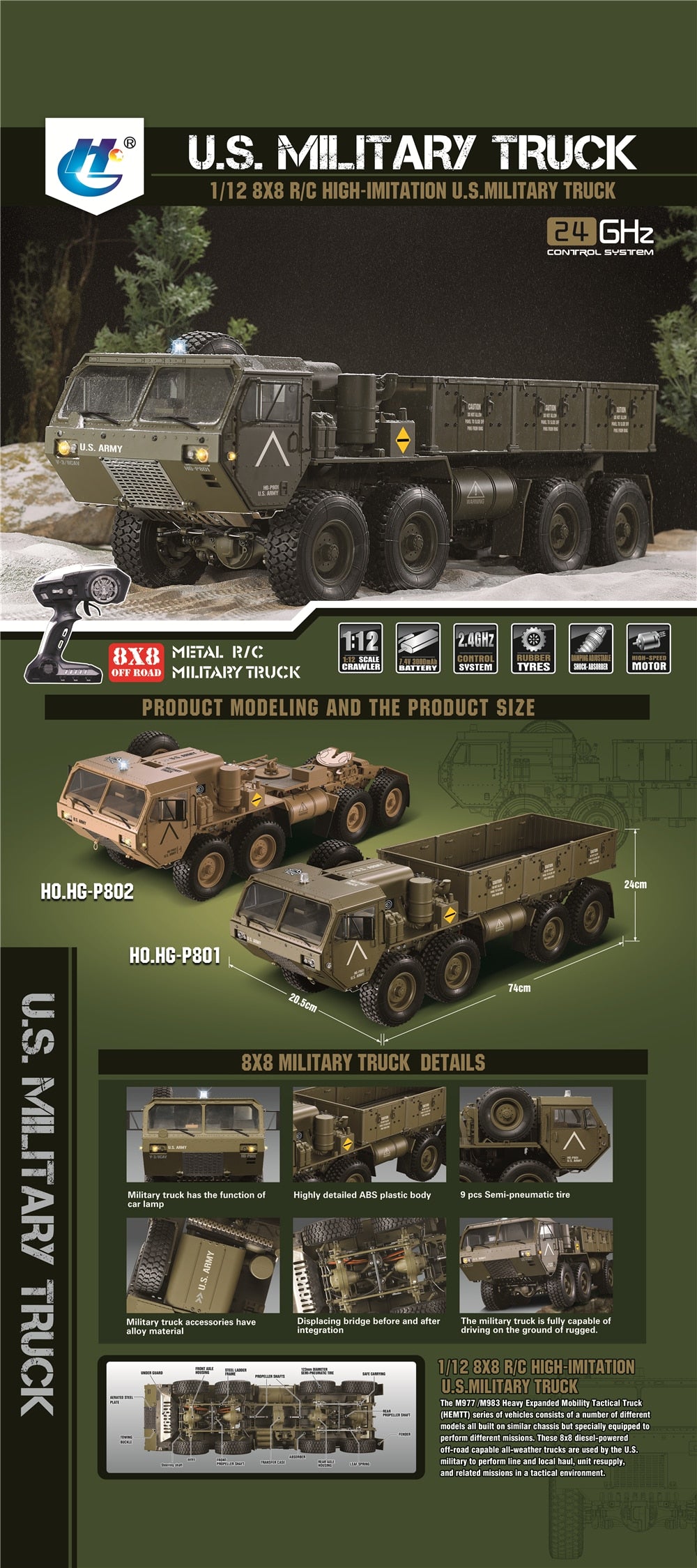 8x8 military trucks conversions