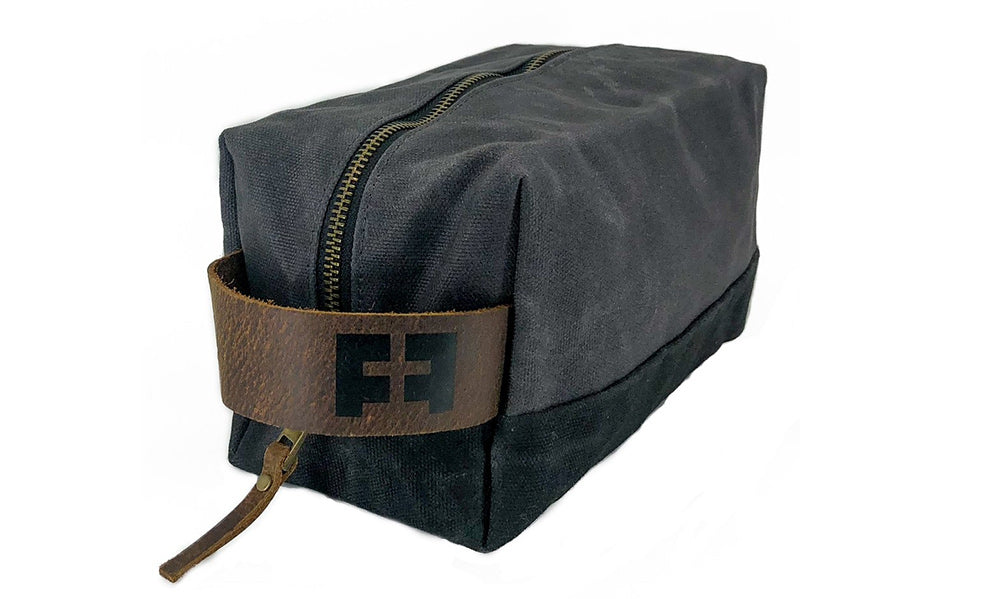 Fat Felt Waxed Canvas Dopp Kit