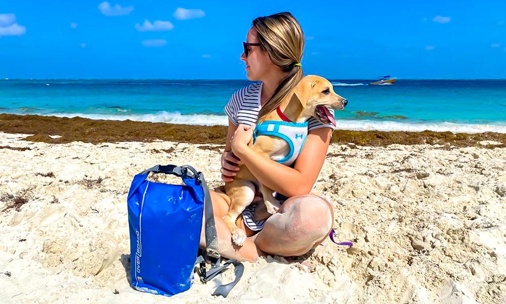 Overboard Dry Bag on the Beach