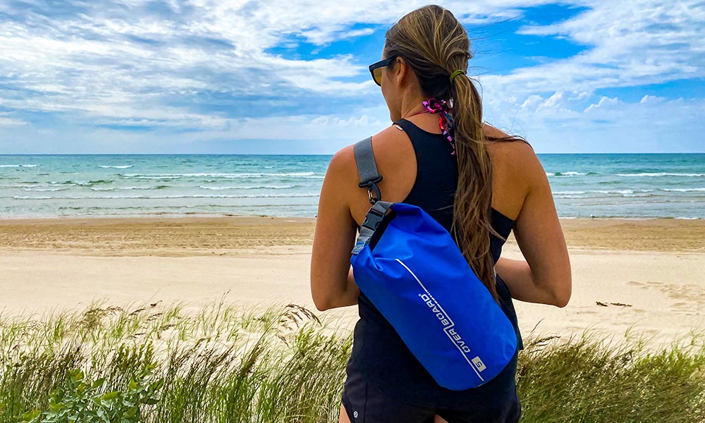 Overboard Dry Bag at the Beach