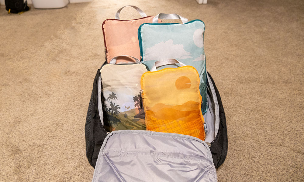 Tripped Travel Gear Packing Cubes Review - WELL PLANNED ADVENTURES