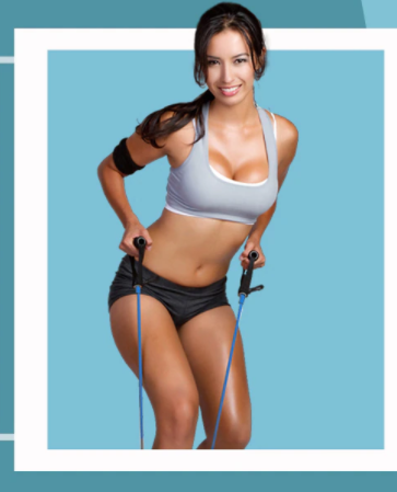 Elástico extensor para exercícios funcionais com 5 níveis de resistência e 5 cores para cada nível fitness e condição da pessoa.