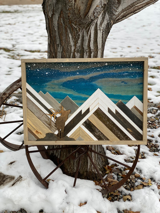 Handmade Wood Mountain Wall Art Brings Great Outdoors Into Any Home