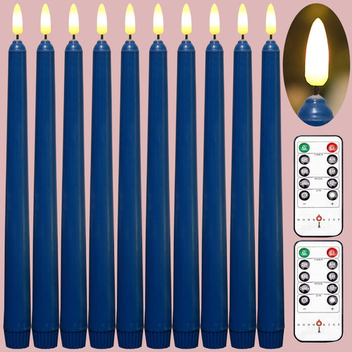 10 pack 11 inch Ivory Flameless Taper candles – NONNO&ZGF