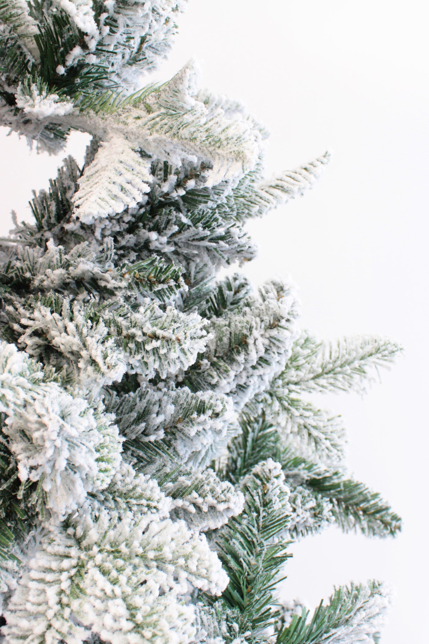 Snow Flocked Alpine Fir Christmas Tree – Perfect Holiday