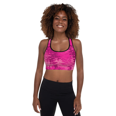 Zebra Print Padded Sports Bra – Pup Scruffs