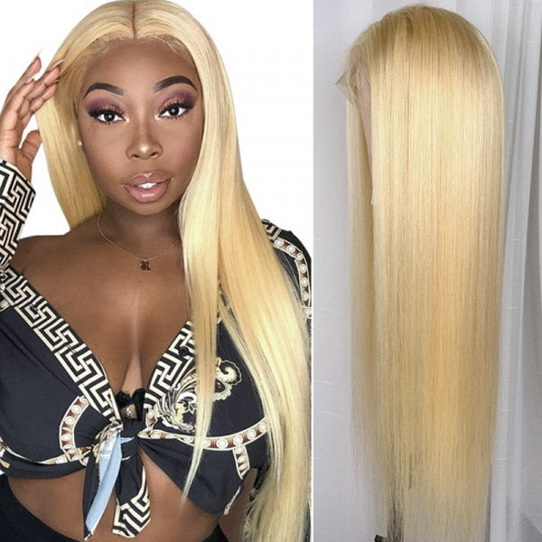 Honey Blonde Wig Straight Hair Lace Wig 613 Blonde Lace Part Wig Gluel Hairsmarket 