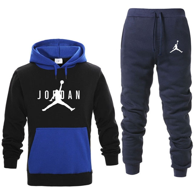 black and blue jordan sweatshirt