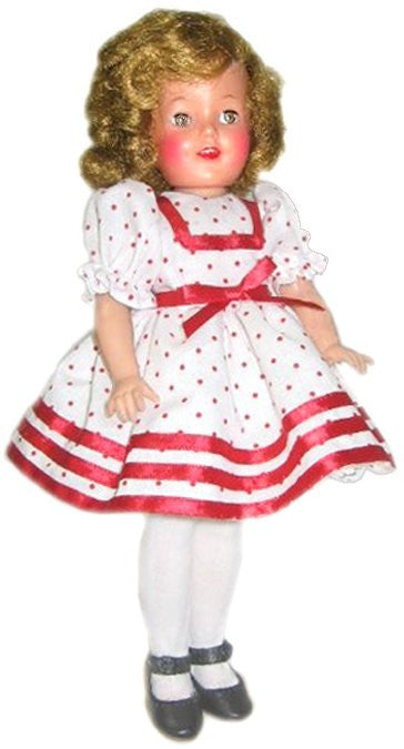 shirley temple red polka dot dress