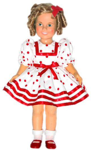 shirley temple red polka dot dress