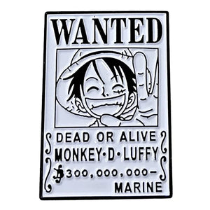 Luffy Wanted Poster Pin | One Piece - BasedDrip.com | The Internet's Most Based Drip