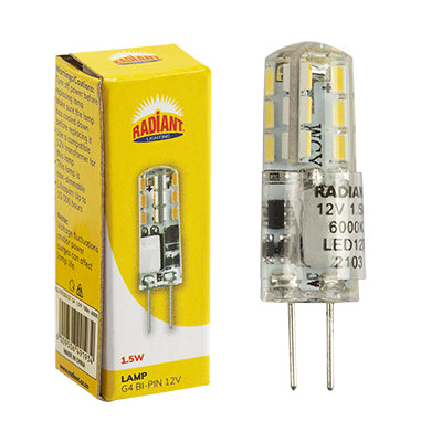 LED Bi-pin 1.5w 6400k 12v