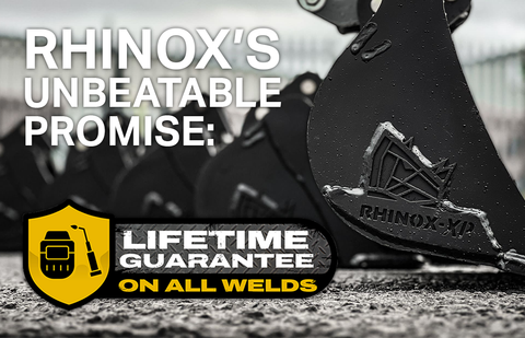 Rhinox's lifetime guarantee on all welds