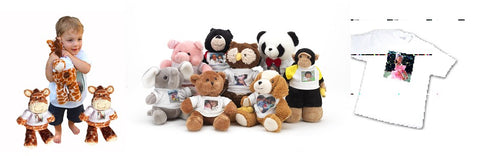 Photo Gift Stuffed Animals and T-Shirt