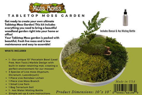 DIY TableTop Moss Garden Kit (Case of 6 or 12) – Moss Acres