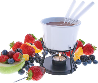 Swissmar 9-Piece Heidi Ceramic Fondue Set