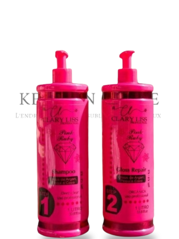 Clary Liss Ruby Pink 3-piece Straightening Treatment
