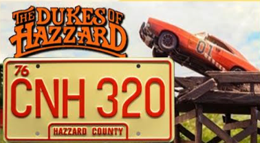 License Plate Dukes of Hazzard General Lee 