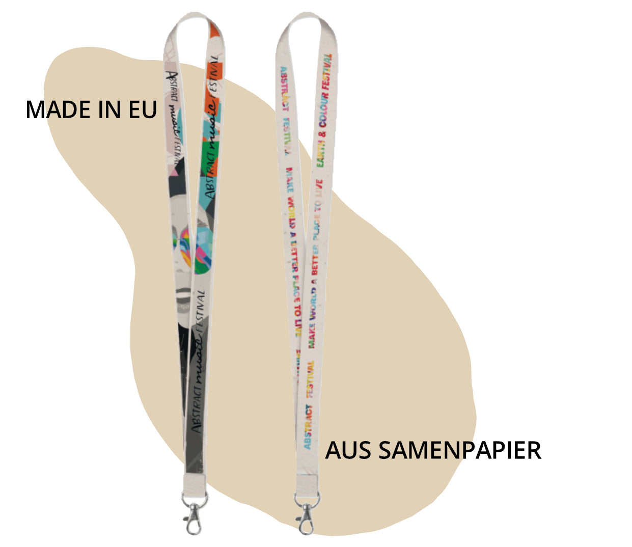 EU Lanyards aus Samenpapier