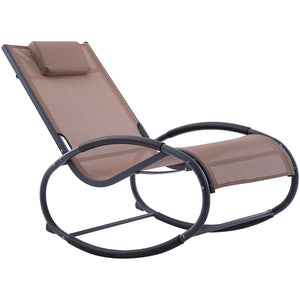 vivere wave metal sun lounger