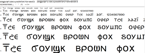 Simplified Nobiin (Nubian) Alphabet