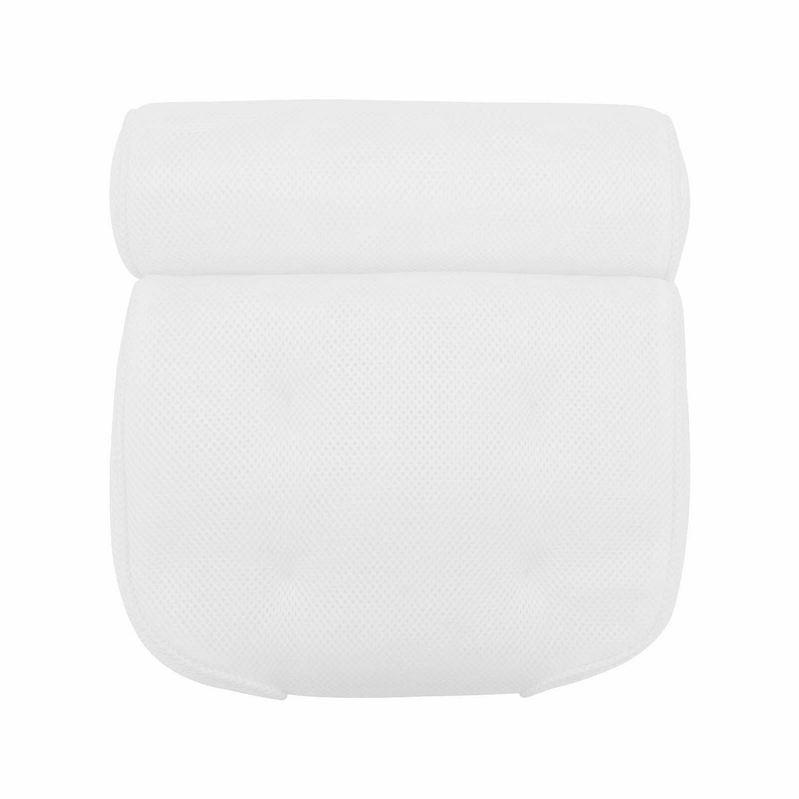 3D Mesh Bath Pillow Spa Breathable Bathtub Cushion Neck Back Support T ...