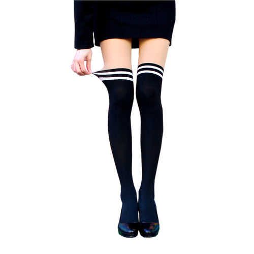 59 Seconds - Heart Print Mock Thigh-High Tights