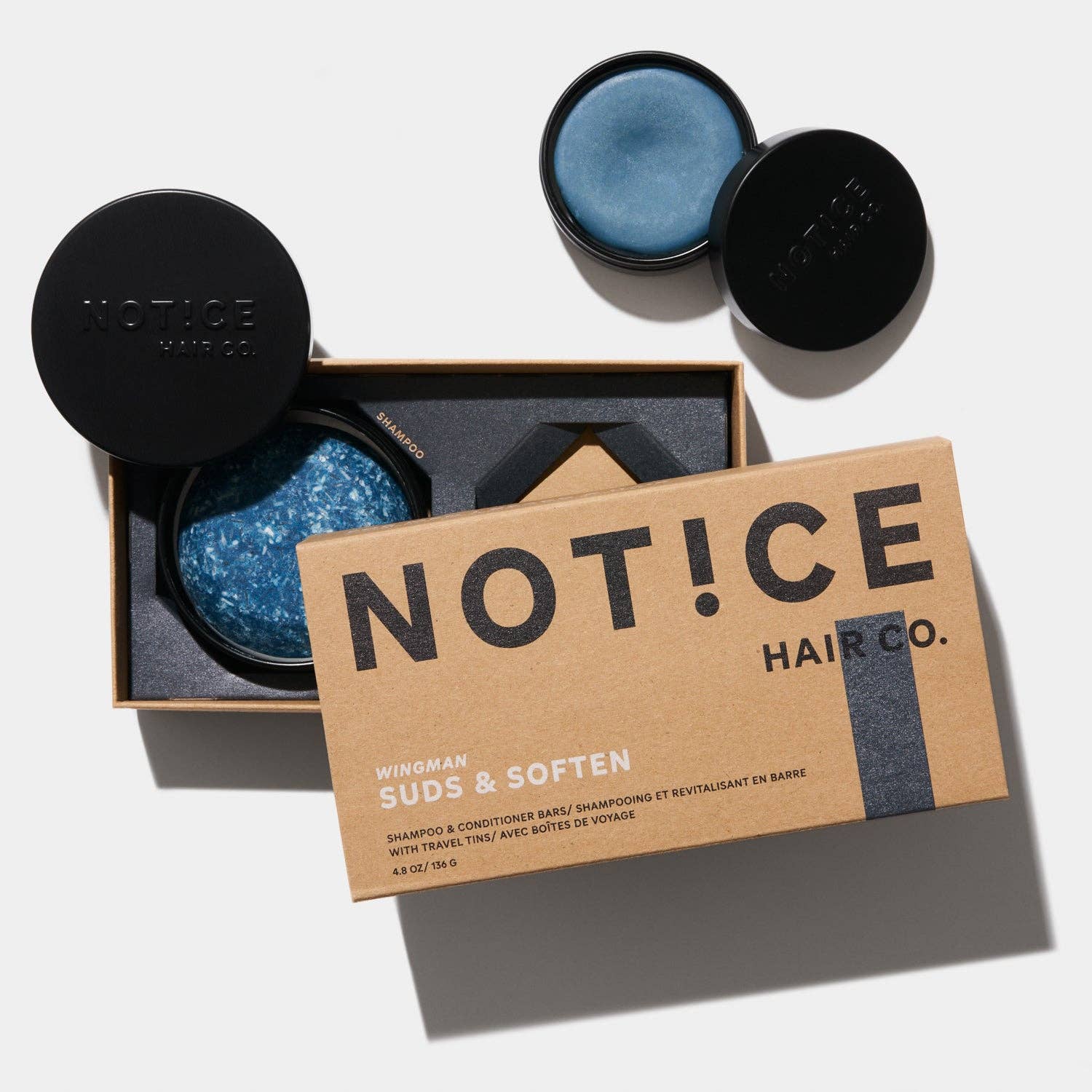 Wingman Shampoo & Conditioner Bar Travel Set