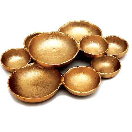 Gold 9 Bowl Dish