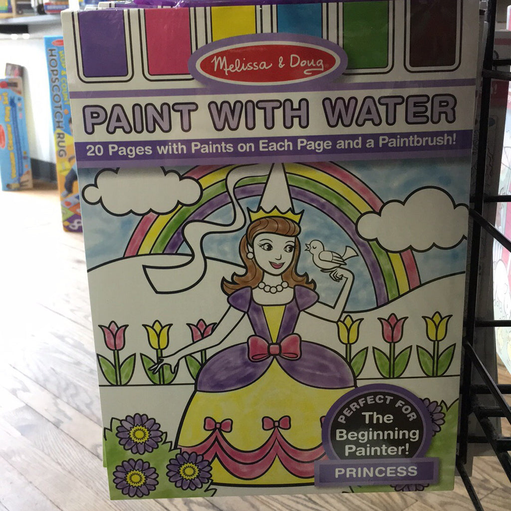 6Pages/set Paint with Water Books for Kids Cartoon Animal Princess Water  Coloring Graffiti Picture with