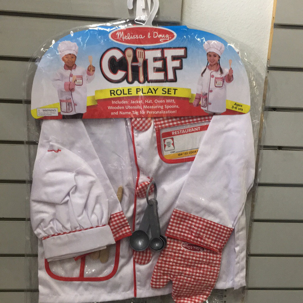 Melissa & Doug Chef Role Play Costume Dress -Up Set With Realistic