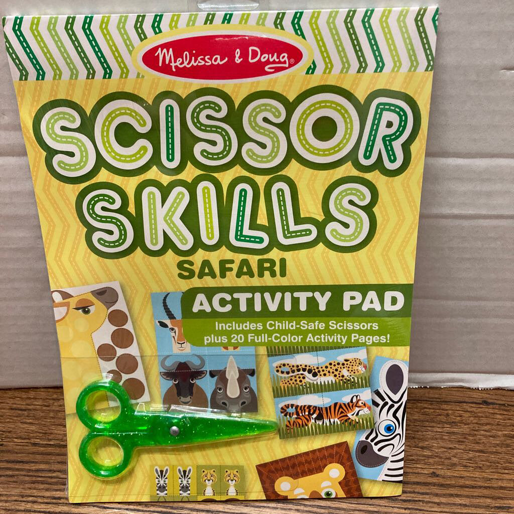 Melissa & Doug Sea Life & Safari Safe Scissor Skills Activity Pad