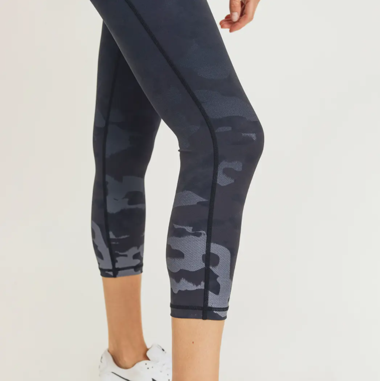 Laser Cut High Waist Leggings - Angie's Strength & Style Boutique