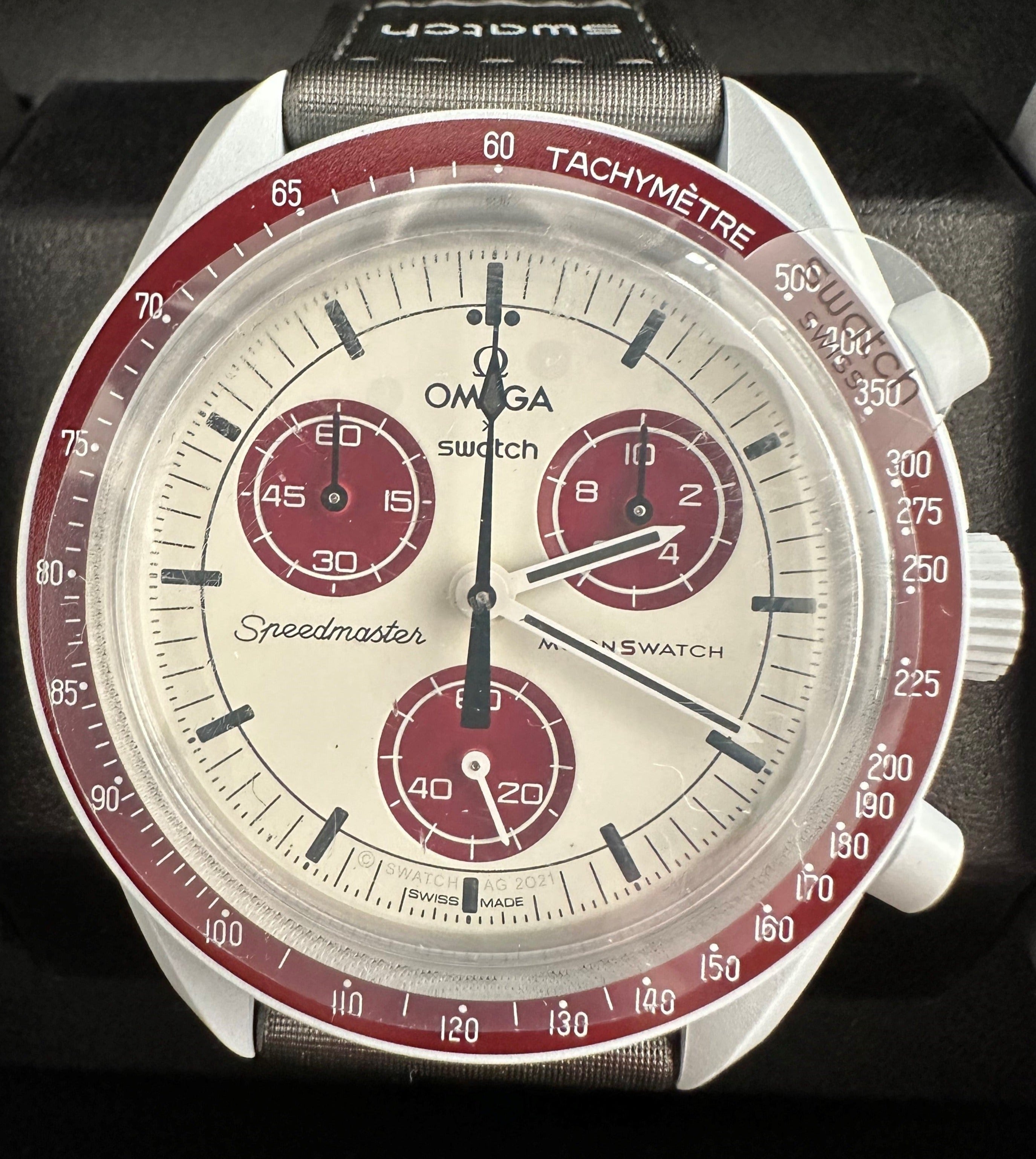 Swatch Bioceramic Moonswatch Ref#S033M101 Mission to Pluto – HT llc