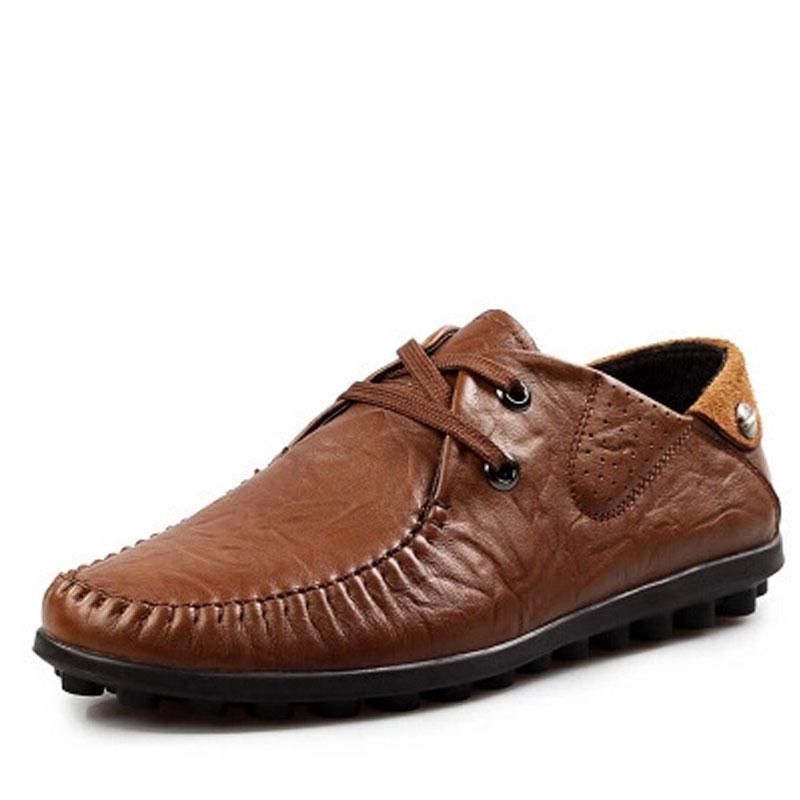 mens leather sole casual shoes