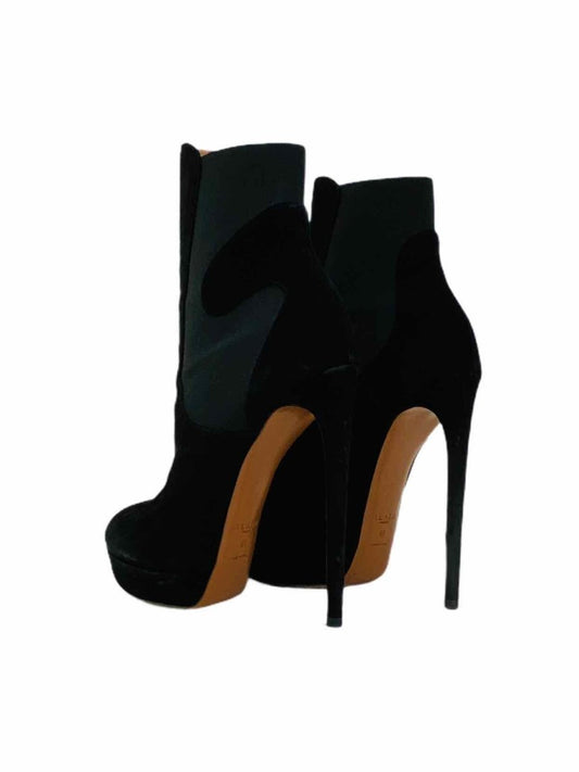 GIANMARCO LORENZI Black Multicolor Cutout Ankle Boots - Reems Closet
