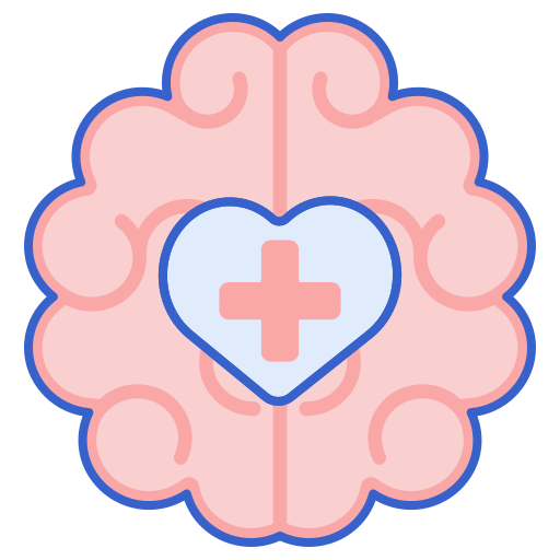 Brain With First Aid Symbol Icon