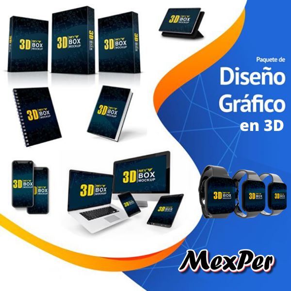 Download 3D BOX MOCKUP - MexPerShop