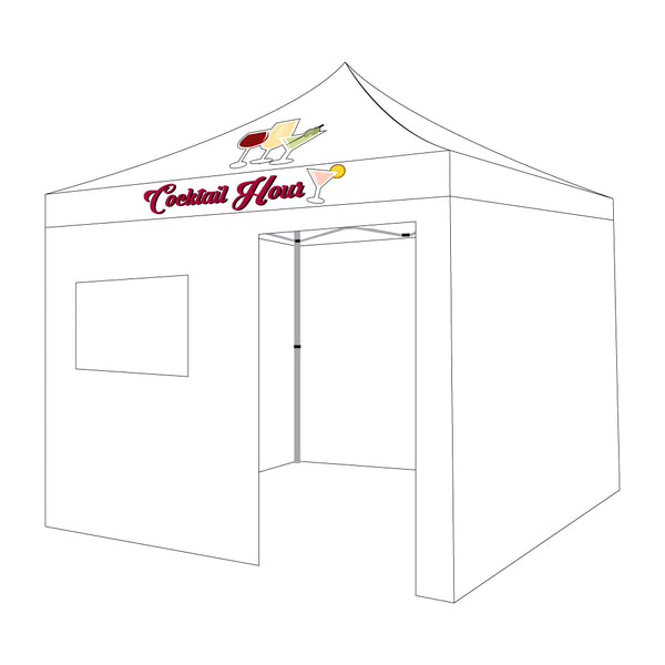 10x10 Pop up Canopy Tent Outdoor Market Canopy with Sidewalls / Weight –  Impact Canopies USA