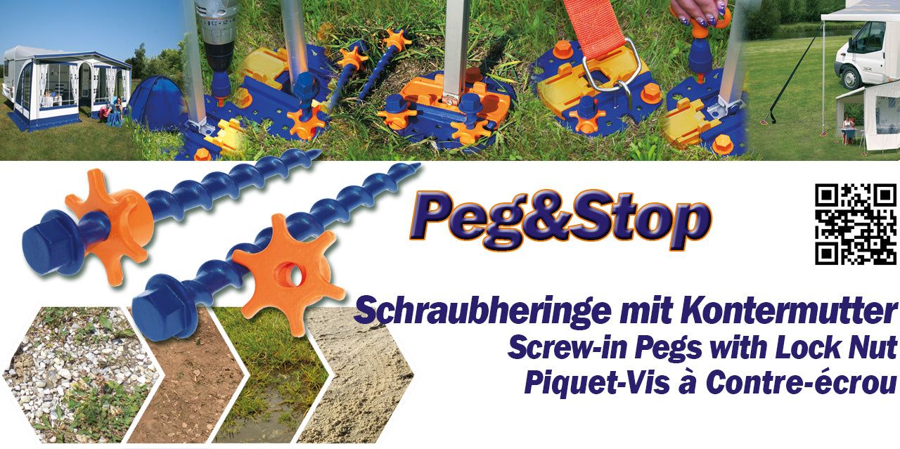 Header der Peg&Stop Schraubheringe von Peggy Peg