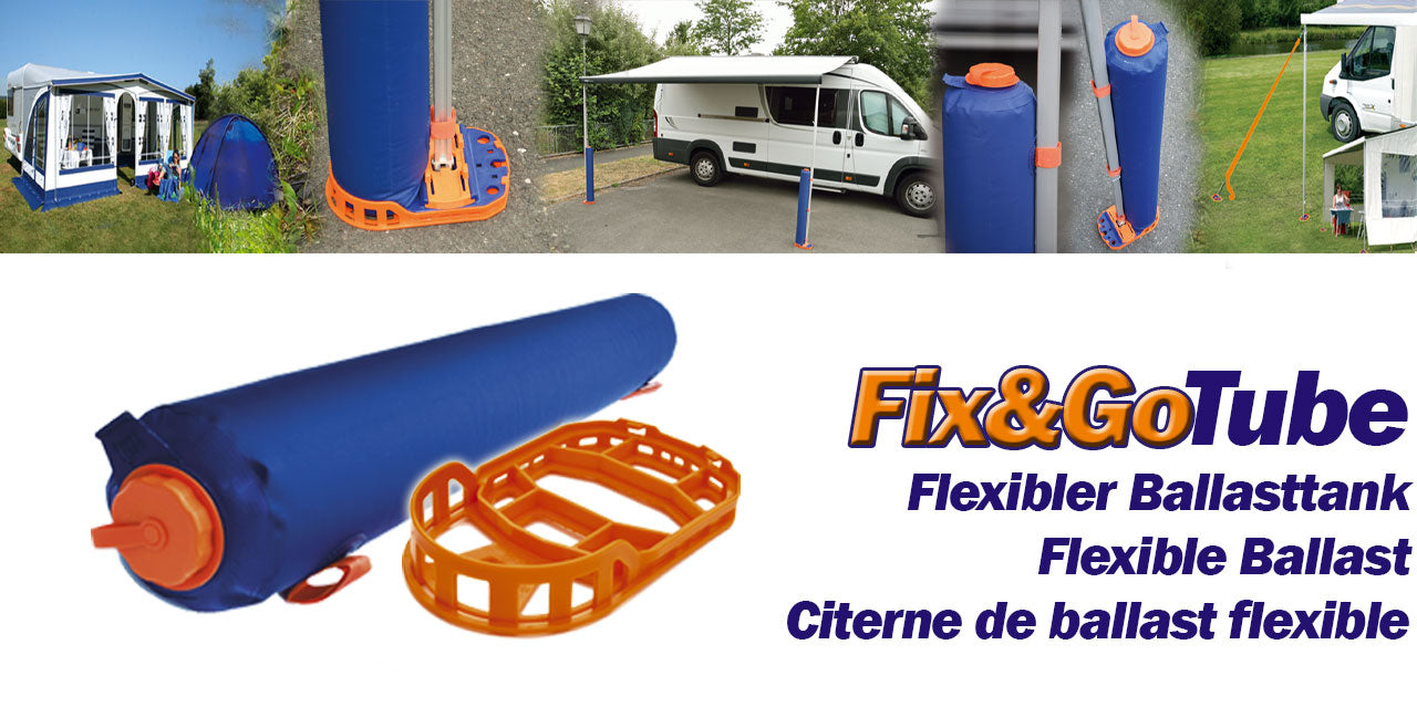 Header of the Fix & Go Tube from PP Innovative Sytems - Standing on asphalt with the camper