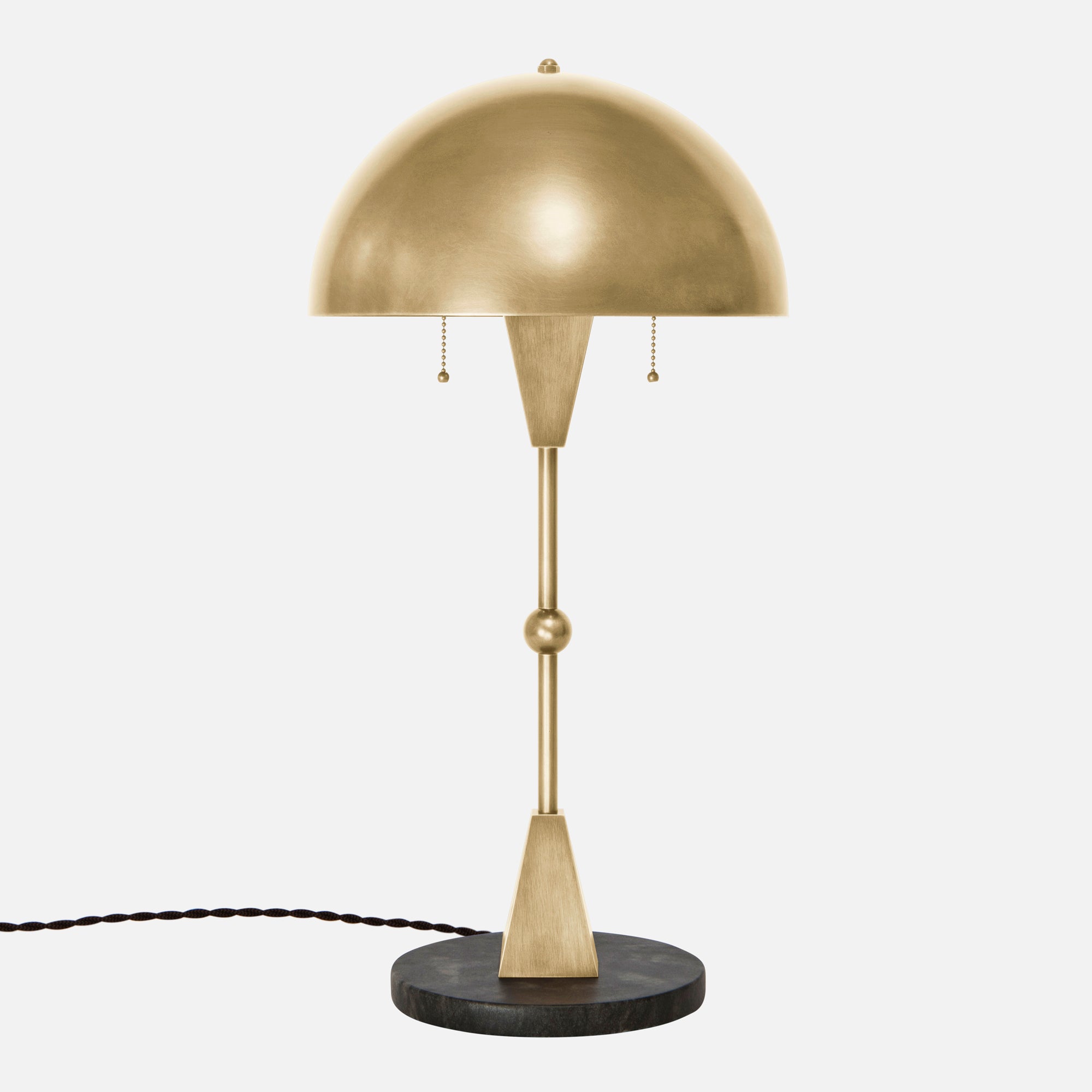 brass dome table lamp