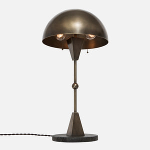 brass dome table lamp