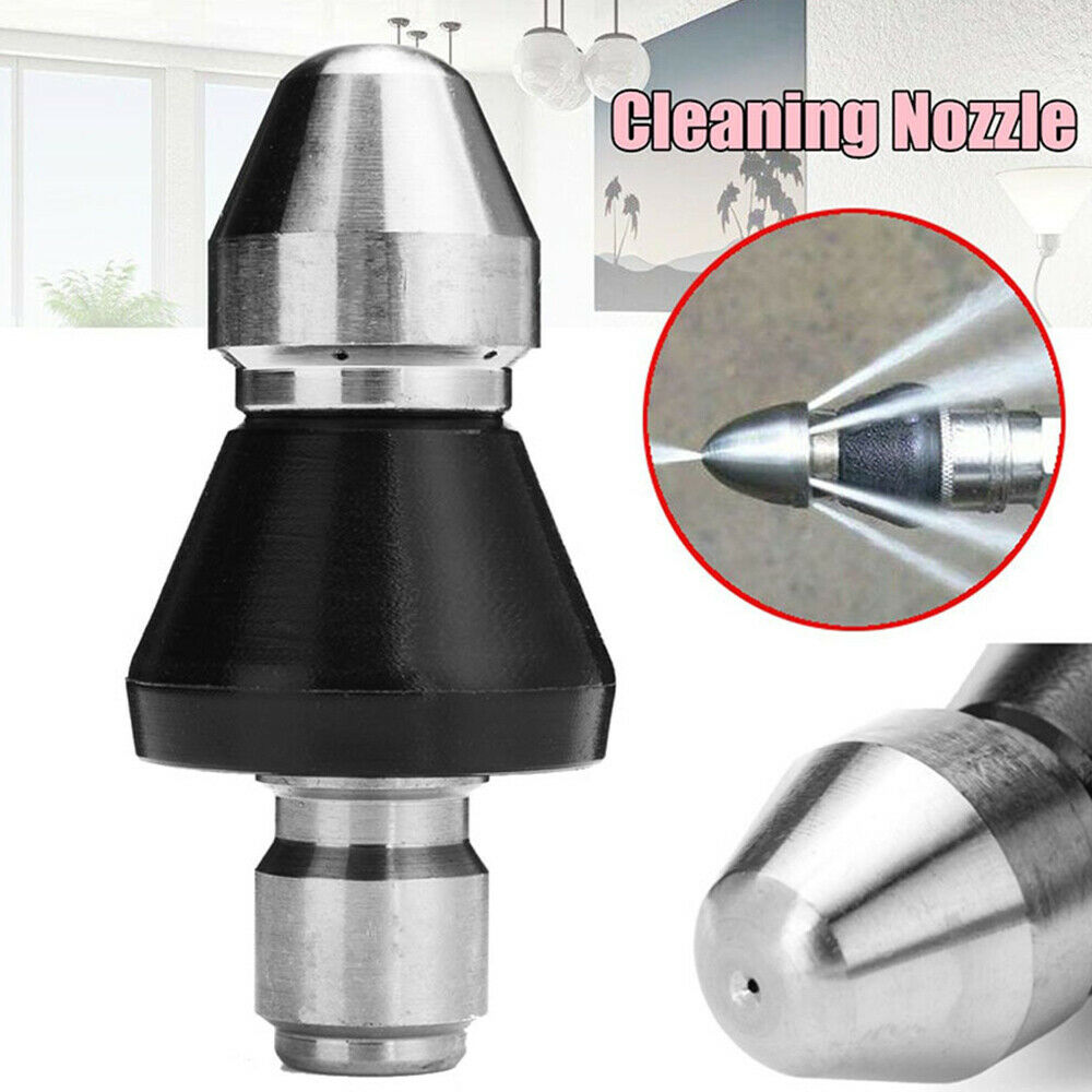 1/4'' Sewer Jetter Nozzle Pressure Washer Drain Cleaner Pipe Jetter No ...