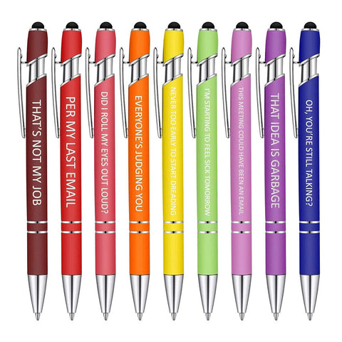 11Pcs Funny Pens Swear Word Pen Set Novelty Writing Pen Joke Gag Office  Diary