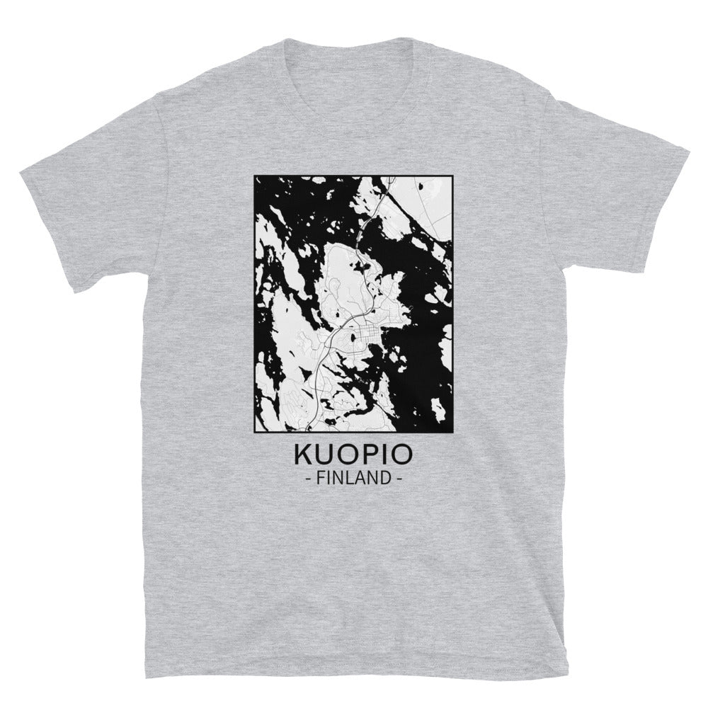Kuopio - kartta t-paita 
