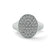 Classic Diamond Signet Ring in White Gold