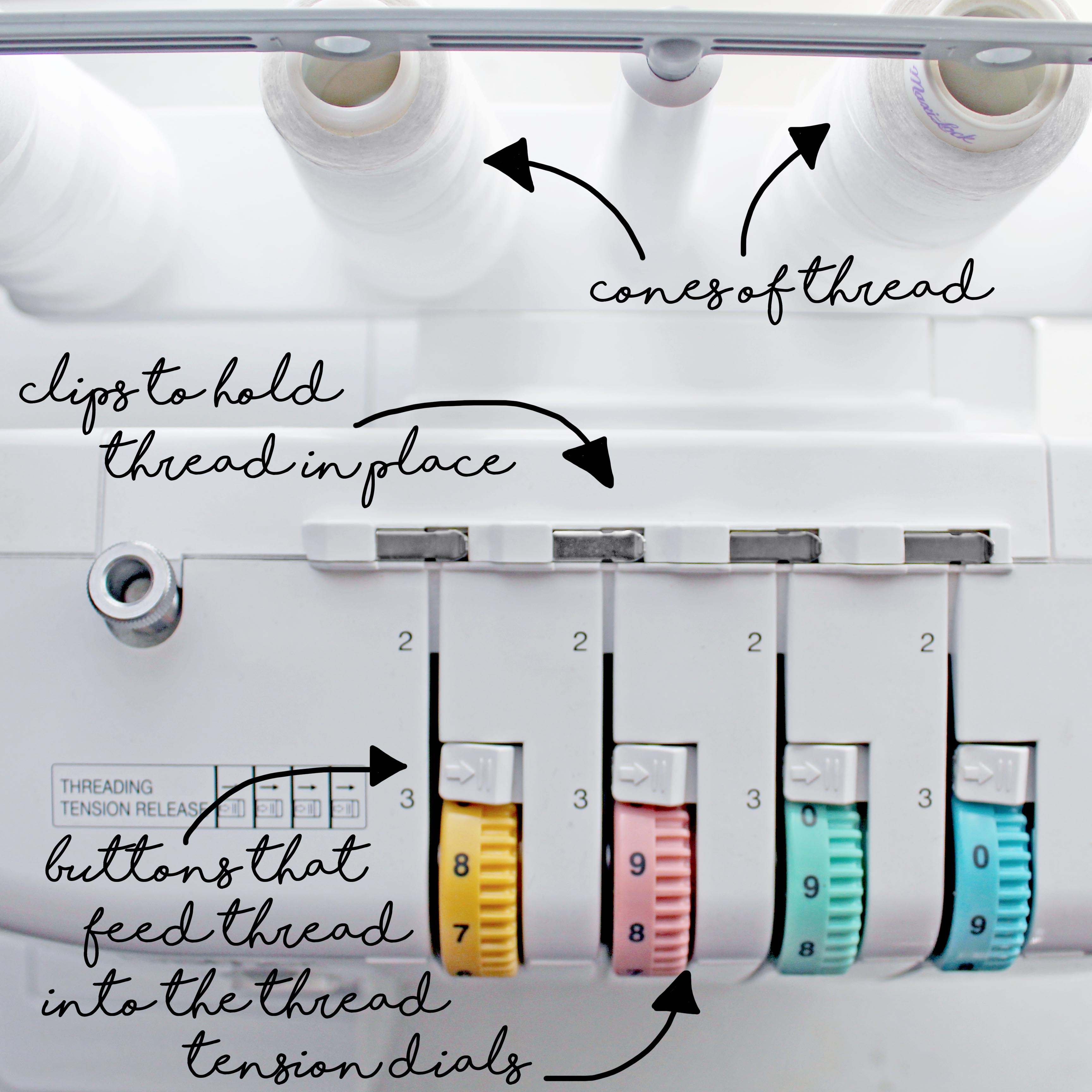 Brother 1034D Serger 10 Cutting Width & Knife Adjustments 